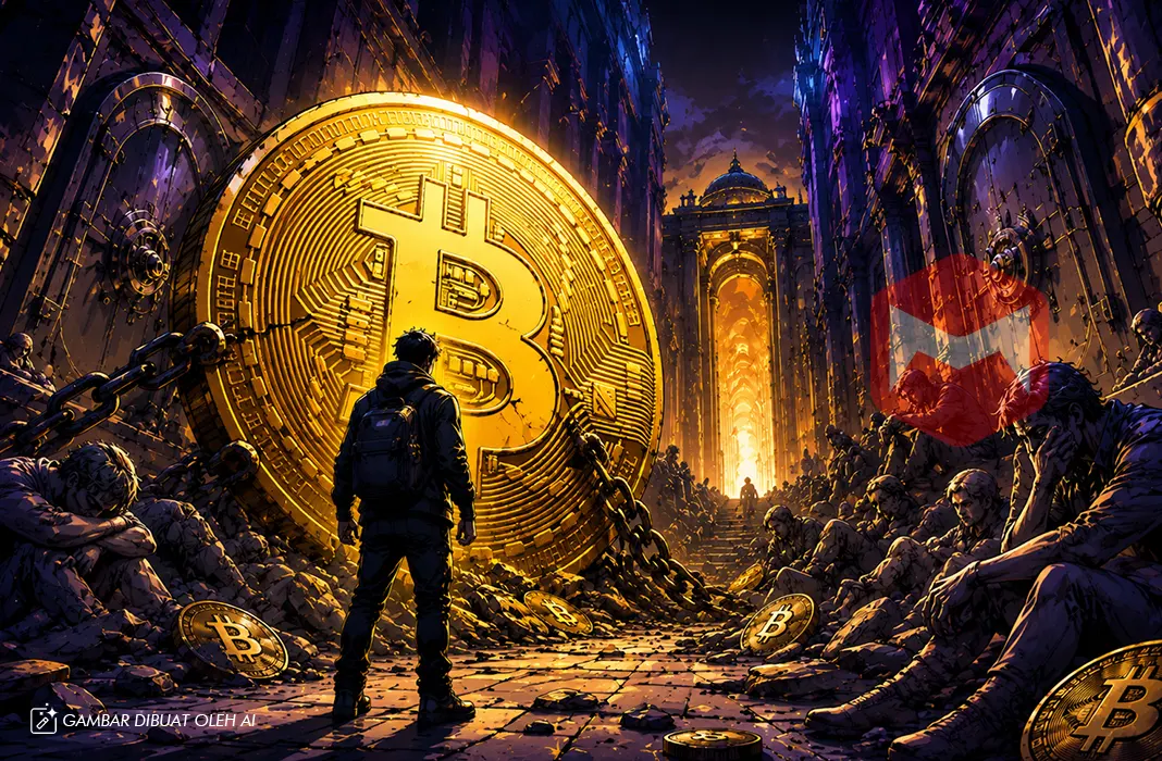 Ilustrasi: Sinyal Kontraksi Permintaan Bitcoin Tertajam Sejak 2019, Investor Hadapi Fase Paling Genting