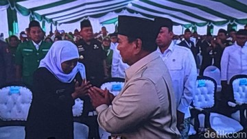 Presiden Prabowo Subianto menghadiri acara penutupan Musyawarah Nasional (Munas) Alim Ulama dan Konferensi Besar (Konbes) Nahdlatul Ulama (NU)/Foto: Firda Cynthia Anggraini/detikcom.