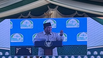 Foto: Presiden Prabowo di acara Penutupan Mubes dan Konbes NU 2026 di Bangkalan, Jawa Timur, Selasa (23/6/2026) (Firda/detik)