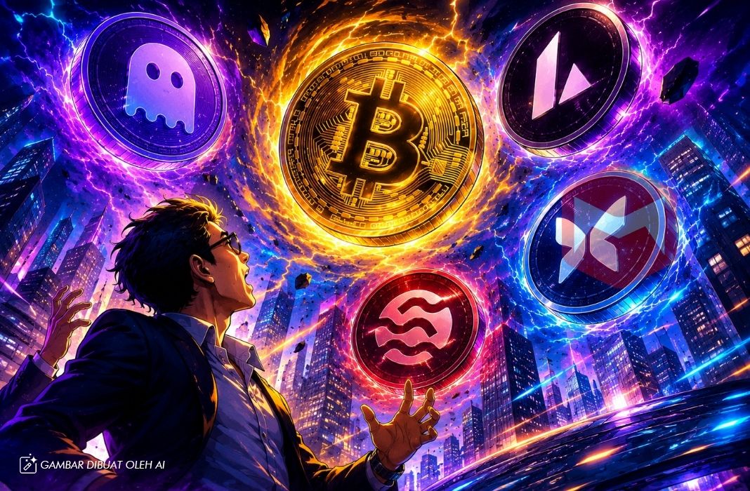 Bitcoin Sideways, Pasar Kripto Diguncang Tren Kenaikan Cemerlang Sejumlah Altcoin