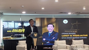 Ketua Dewan Ekonomi Nasional (DEN) Luhut Binsar Pandjaitan/Foto: Ilyas Fadilah/detikcom