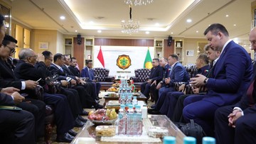 Mentan Amran bertemu Mentan Belarus Yuri Gorglov.Foto: Dok. Kementerian Pertanian