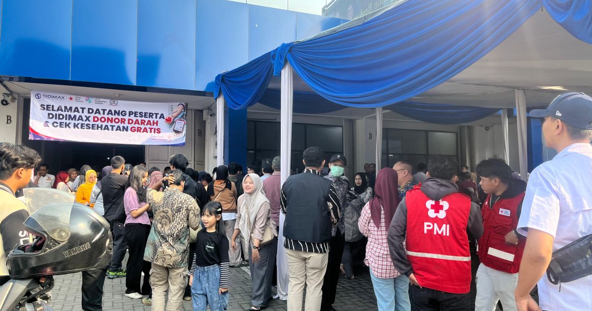 Dukung Kesehatan Warga, Didimax Kumpulkan 115 Kantong Darah Lewat Aksi Sosial di Bandung