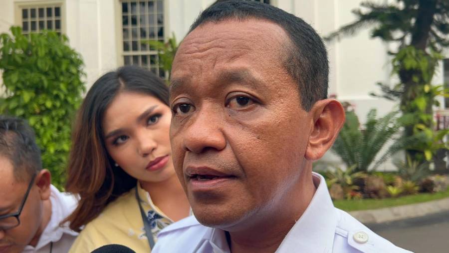 Menteri ESDM Bahlil Lahadalia. (Bloomberg Technoz/Azura Yumna)