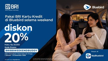 BRI dan Bluebird Sinergi Tawarkan Diskon Transportasi Massal Hingga Akhir 2026
