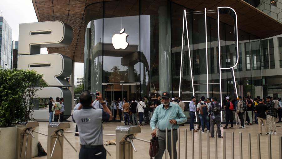 Jaringan ritel Apple. (Dhiraj Singh/Bloomberg)