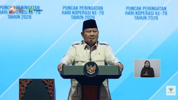 Presiden Prabowo Subianto/Foto: YouTube Kementerian Koperasi RI