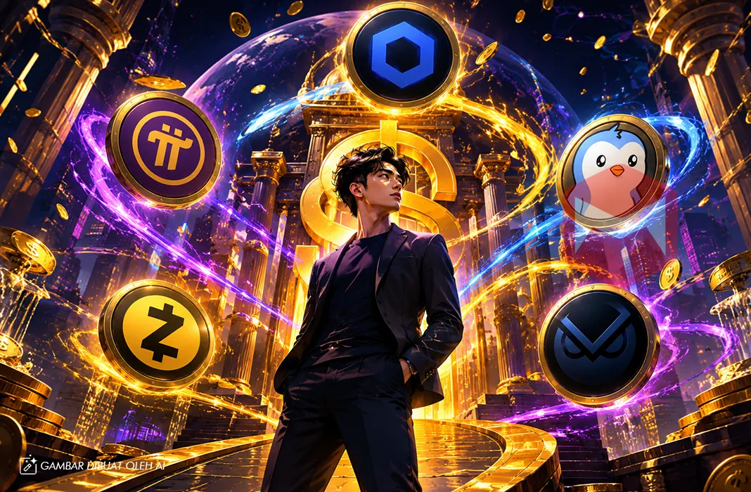 Ilustrasi: Analisis Kripto 16 Juli 2026: Sinyal Potensial dari LINK, PI, GNO, PENGU, dan ZEC