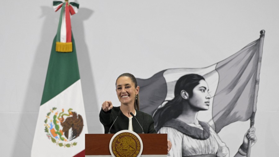 Presiden Meksiko Claudia Sheinbaum. (Bloomberg)